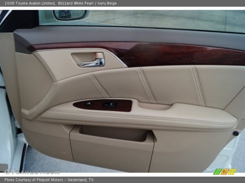 Blizzard White Pearl / Ivory Beige 2008 Toyota Avalon Limited