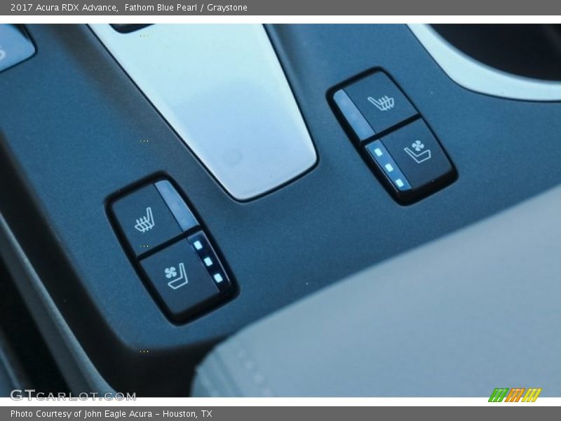 Fathom Blue Pearl / Graystone 2017 Acura RDX Advance