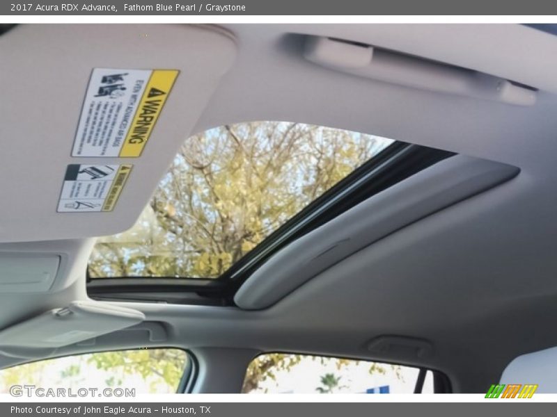 Fathom Blue Pearl / Graystone 2017 Acura RDX Advance