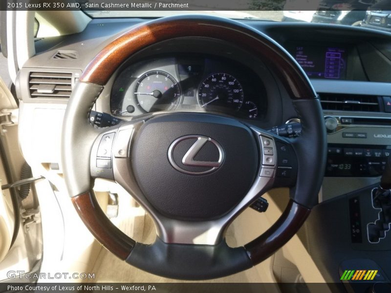 Satin Cashmere Metallic / Parchment 2015 Lexus RX 350 AWD