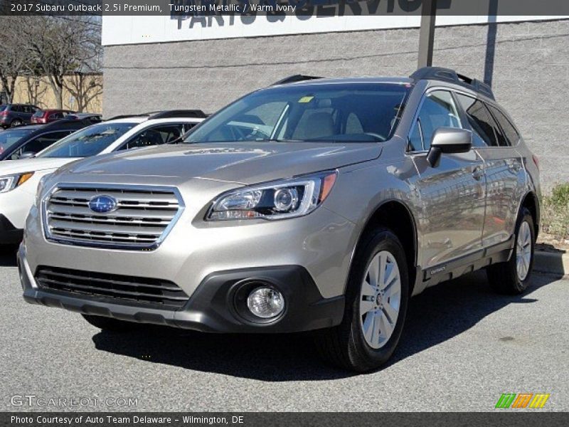 Tungsten Metallic / Warm Ivory 2017 Subaru Outback 2.5i Premium