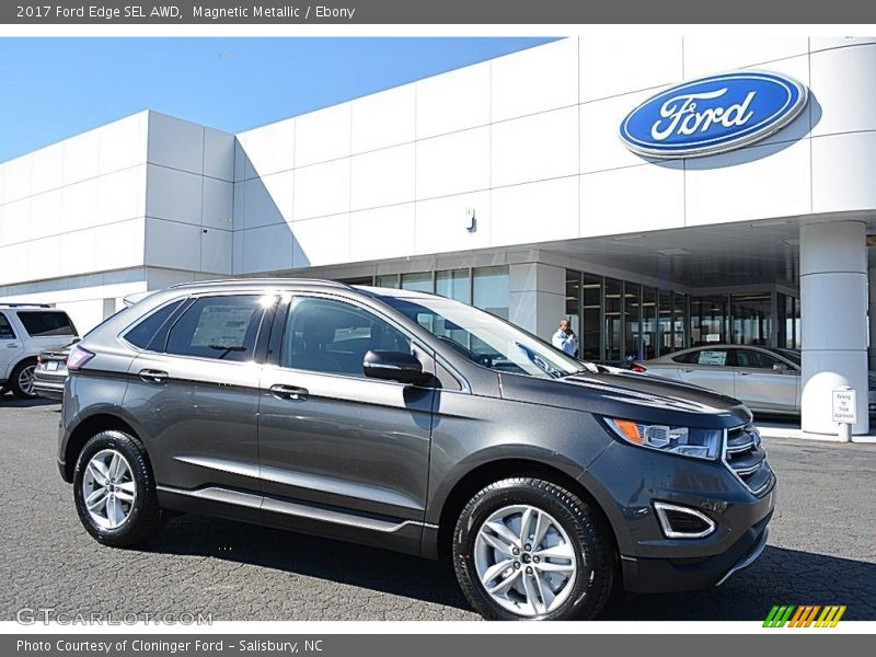 Magnetic Metallic / Ebony 2017 Ford Edge SEL AWD