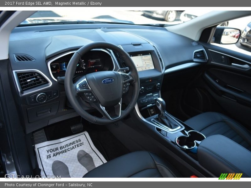 Magnetic Metallic / Ebony 2017 Ford Edge SEL AWD
