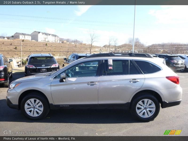 Tungsten Metallic / Warm Ivory 2016 Subaru Outback 2.5i