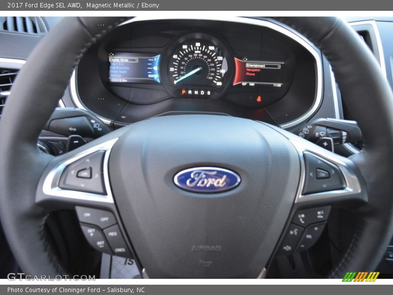 Magnetic Metallic / Ebony 2017 Ford Edge SEL AWD