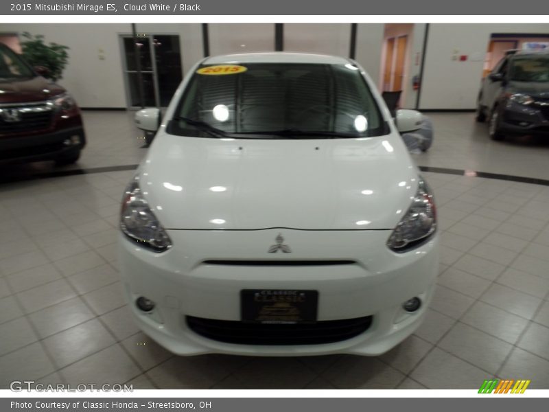 Cloud White / Black 2015 Mitsubishi Mirage ES