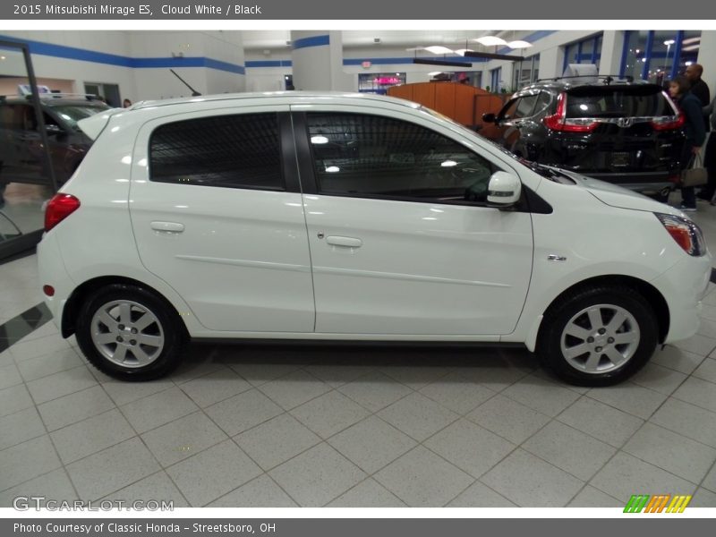 Cloud White / Black 2015 Mitsubishi Mirage ES