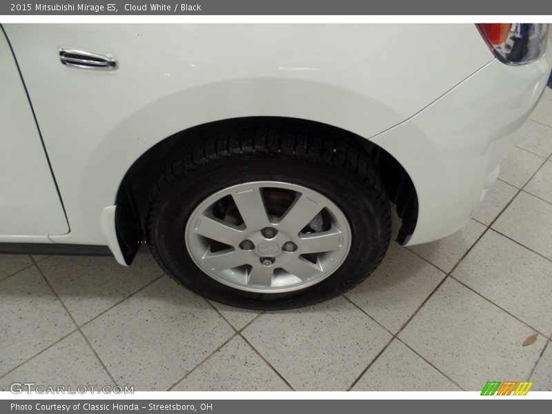 Cloud White / Black 2015 Mitsubishi Mirage ES