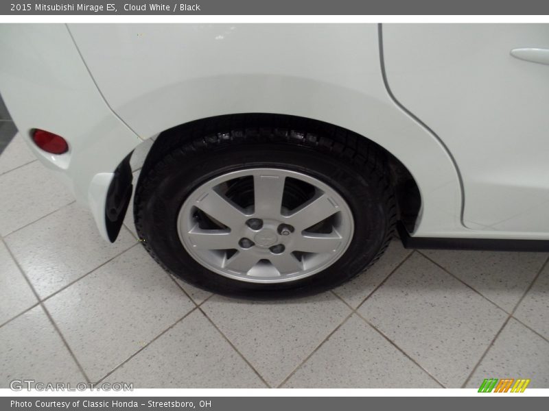 Cloud White / Black 2015 Mitsubishi Mirage ES