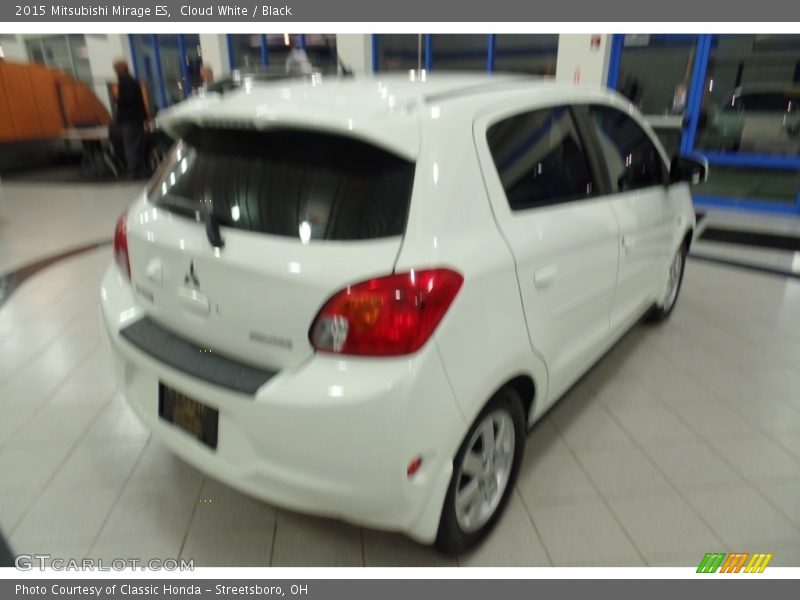 Cloud White / Black 2015 Mitsubishi Mirage ES