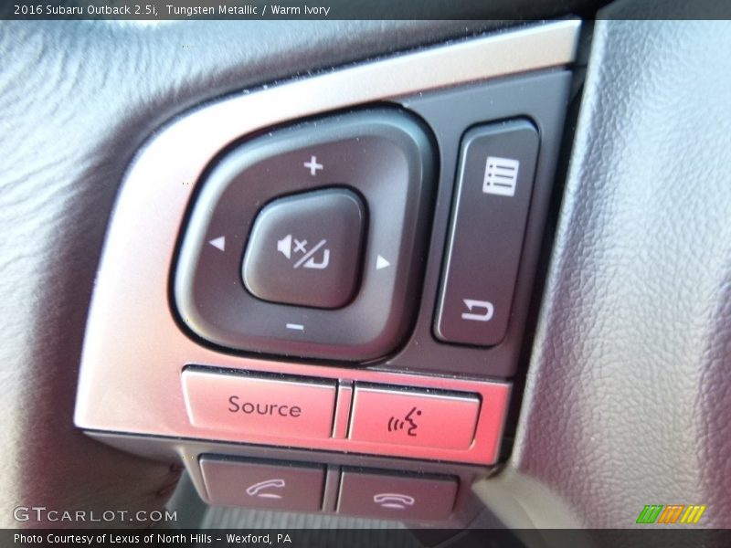 Tungsten Metallic / Warm Ivory 2016 Subaru Outback 2.5i