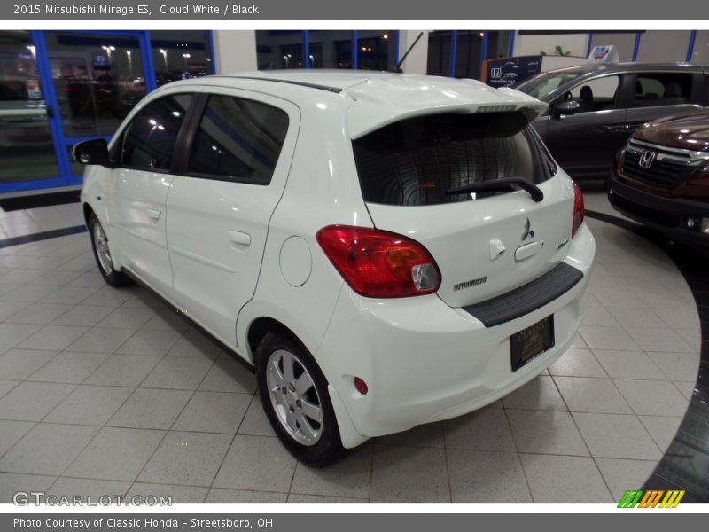 Cloud White / Black 2015 Mitsubishi Mirage ES