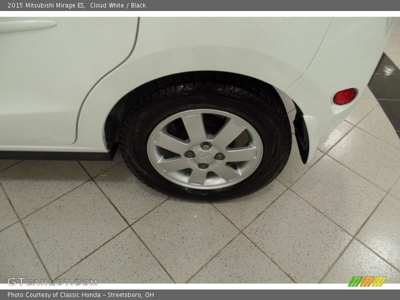 Cloud White / Black 2015 Mitsubishi Mirage ES