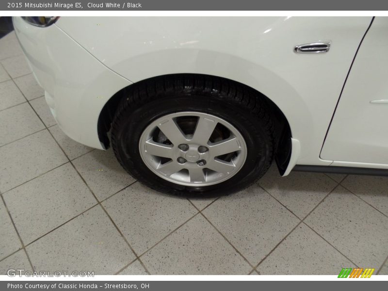 Cloud White / Black 2015 Mitsubishi Mirage ES