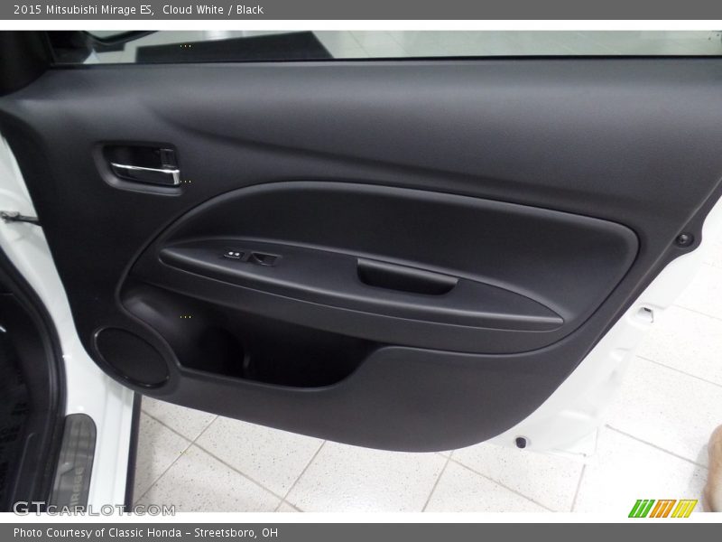 Cloud White / Black 2015 Mitsubishi Mirage ES