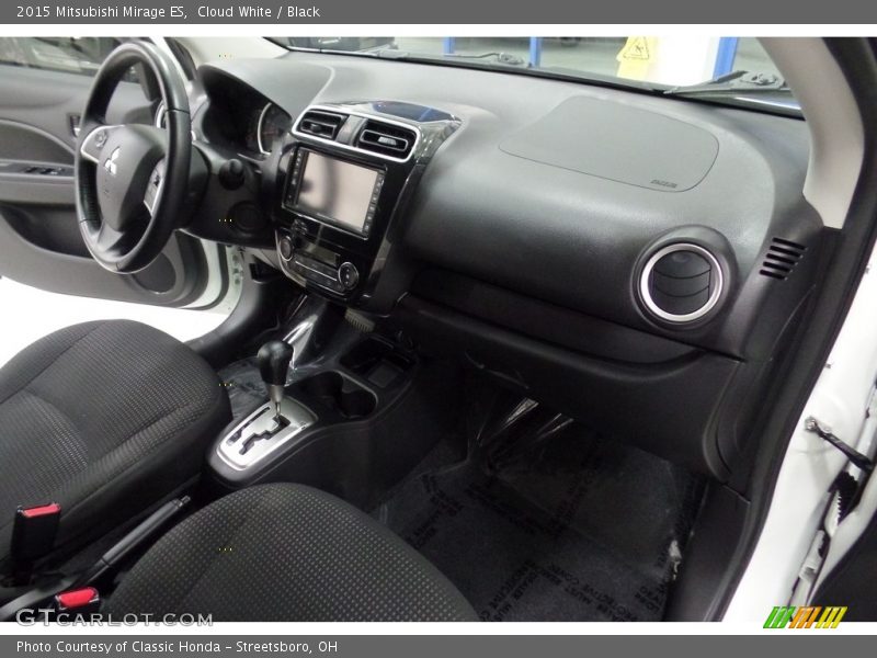 Cloud White / Black 2015 Mitsubishi Mirage ES