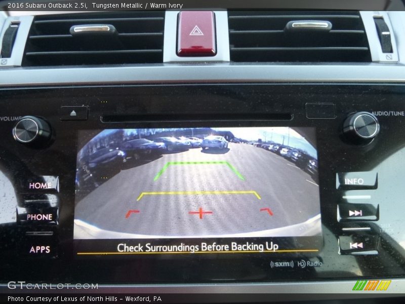 Tungsten Metallic / Warm Ivory 2016 Subaru Outback 2.5i