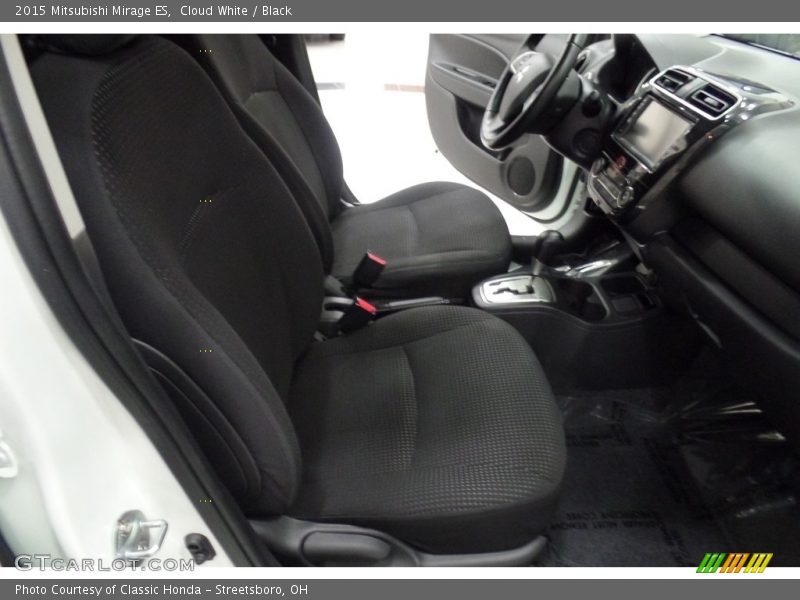 Cloud White / Black 2015 Mitsubishi Mirage ES