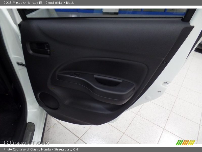 Cloud White / Black 2015 Mitsubishi Mirage ES