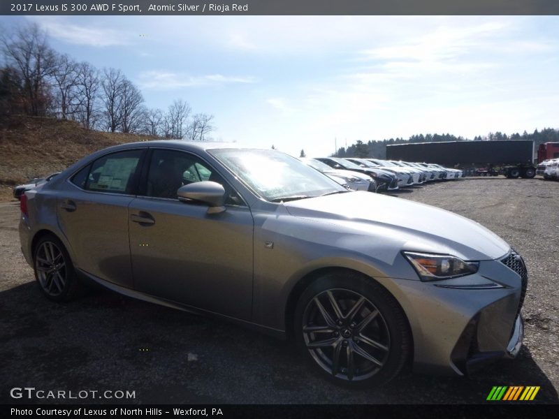 Atomic Silver / Rioja Red 2017 Lexus IS 300 AWD F Sport