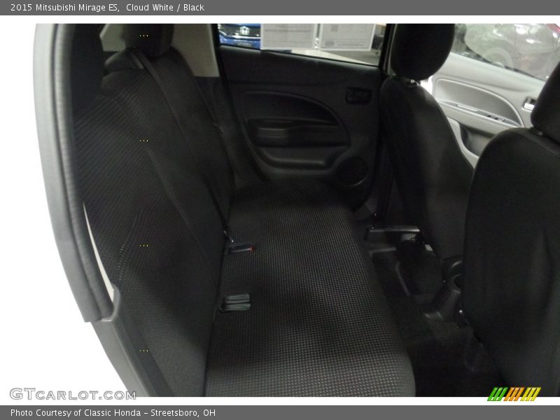 Cloud White / Black 2015 Mitsubishi Mirage ES