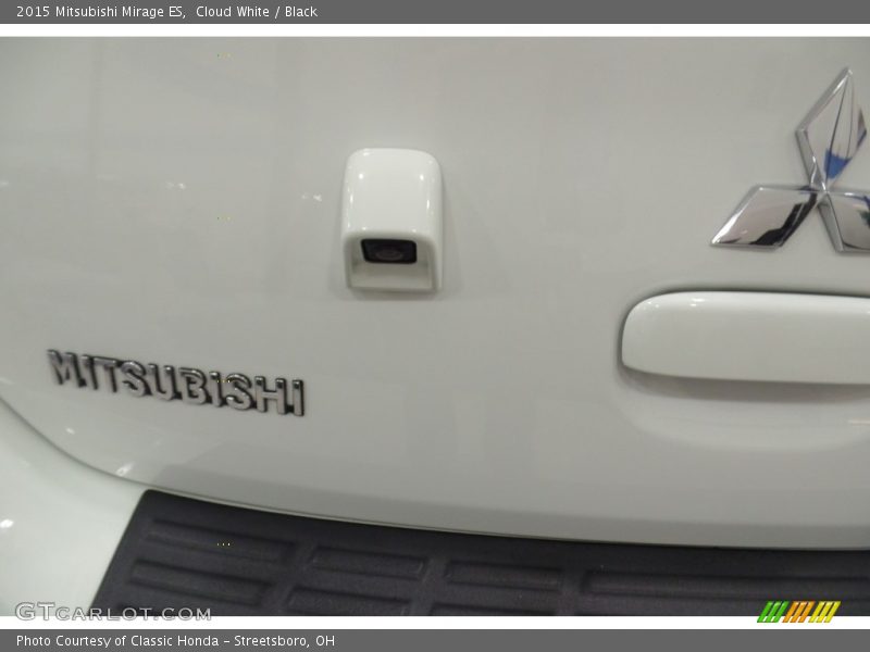 Cloud White / Black 2015 Mitsubishi Mirage ES