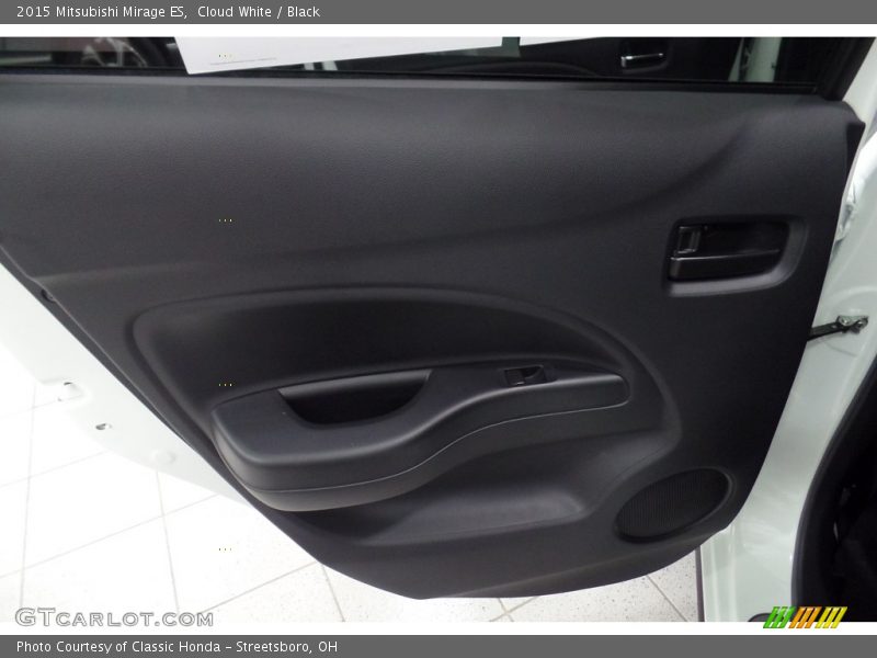 Cloud White / Black 2015 Mitsubishi Mirage ES