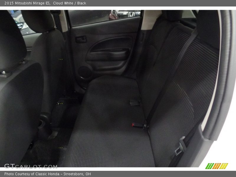 Cloud White / Black 2015 Mitsubishi Mirage ES