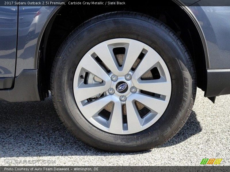 Carbide Gray Metallic / Slate Black 2017 Subaru Outback 2.5i Premium