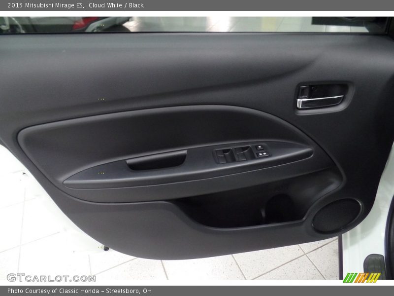 Cloud White / Black 2015 Mitsubishi Mirage ES