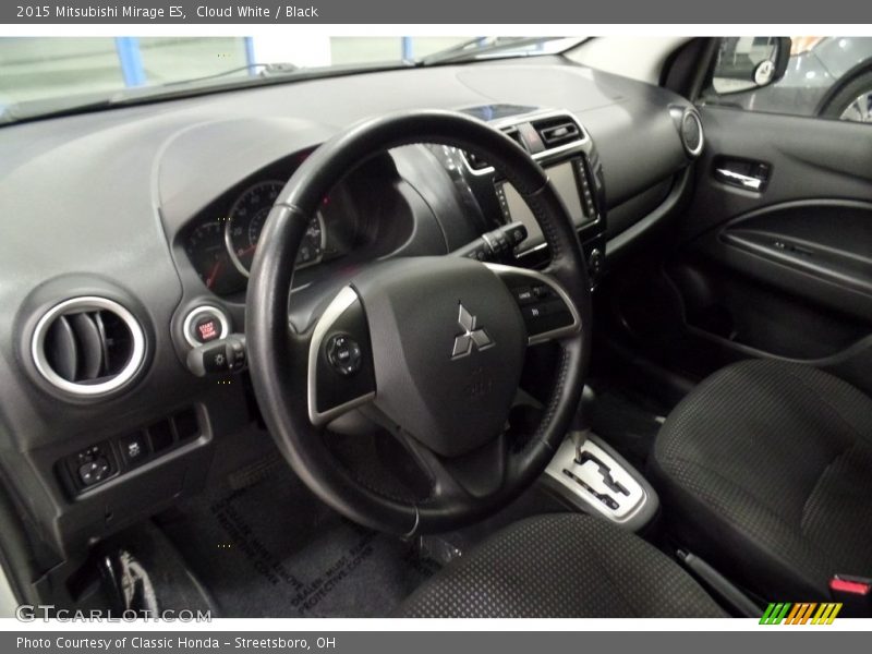 Cloud White / Black 2015 Mitsubishi Mirage ES