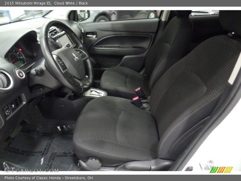 Cloud White / Black 2015 Mitsubishi Mirage ES