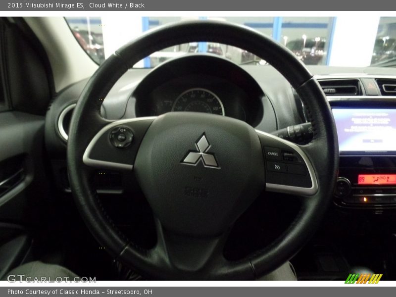 Cloud White / Black 2015 Mitsubishi Mirage ES