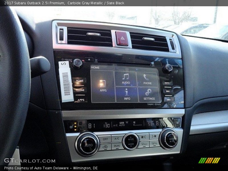 Carbide Gray Metallic / Slate Black 2017 Subaru Outback 2.5i Premium