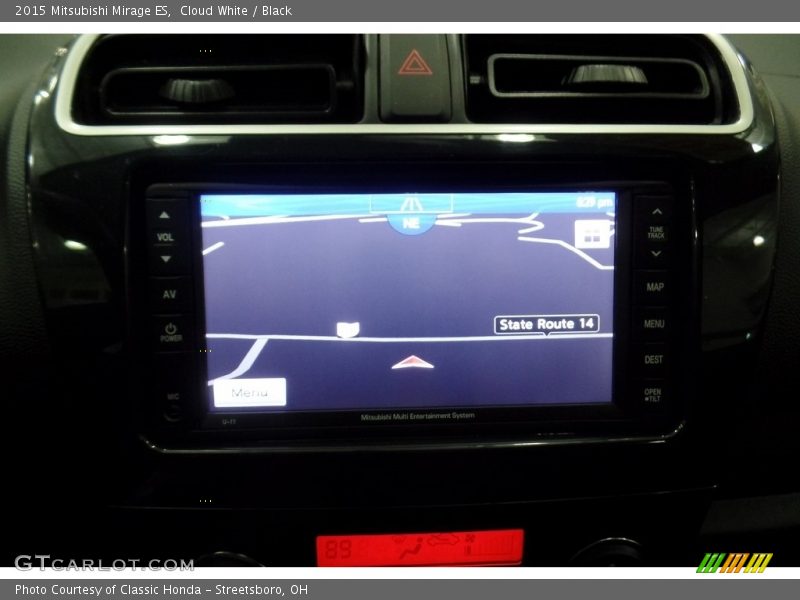 Cloud White / Black 2015 Mitsubishi Mirage ES