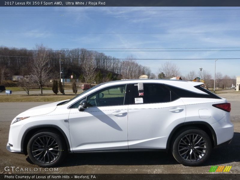 Ultra White / Rioja Red 2017 Lexus RX 350 F Sport AWD