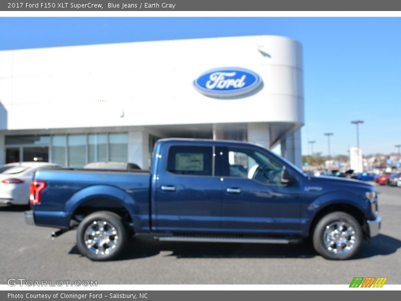 Blue Jeans / Earth Gray 2017 Ford F150 XLT SuperCrew