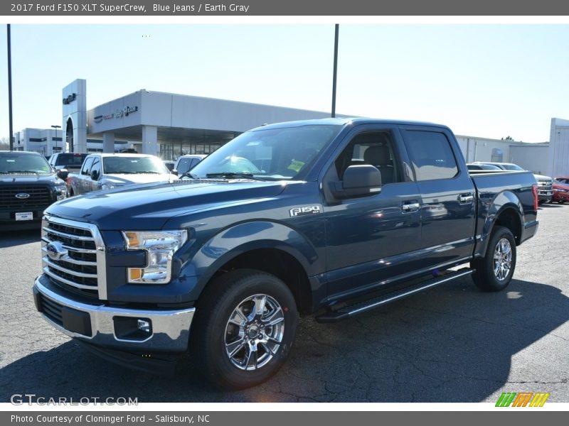 Blue Jeans / Earth Gray 2017 Ford F150 XLT SuperCrew
