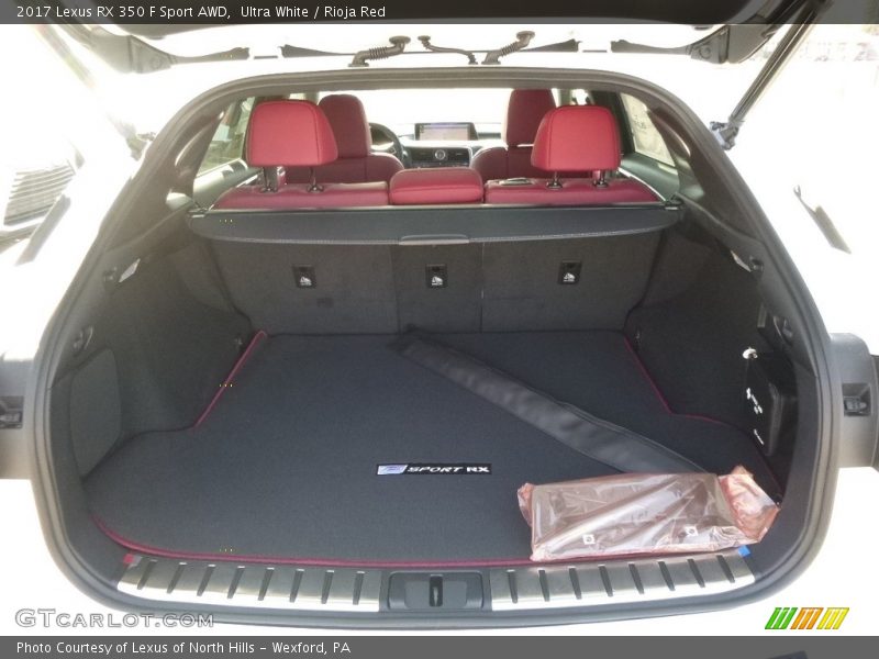 Ultra White / Rioja Red 2017 Lexus RX 350 F Sport AWD