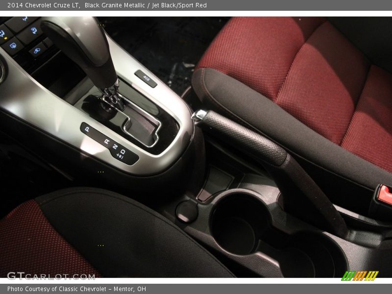 Black Granite Metallic / Jet Black/Sport Red 2014 Chevrolet Cruze LT