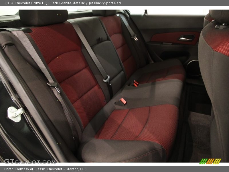 Black Granite Metallic / Jet Black/Sport Red 2014 Chevrolet Cruze LT