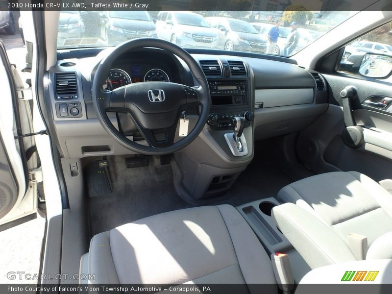 Taffeta White / Gray 2010 Honda CR-V LX AWD