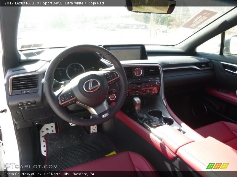Ultra White / Rioja Red 2017 Lexus RX 350 F Sport AWD