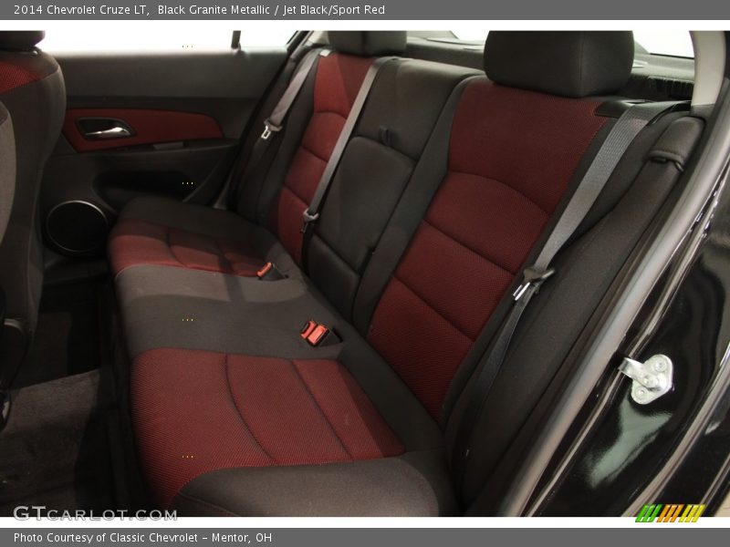Black Granite Metallic / Jet Black/Sport Red 2014 Chevrolet Cruze LT