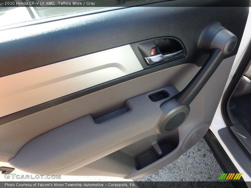 Taffeta White / Gray 2010 Honda CR-V LX AWD