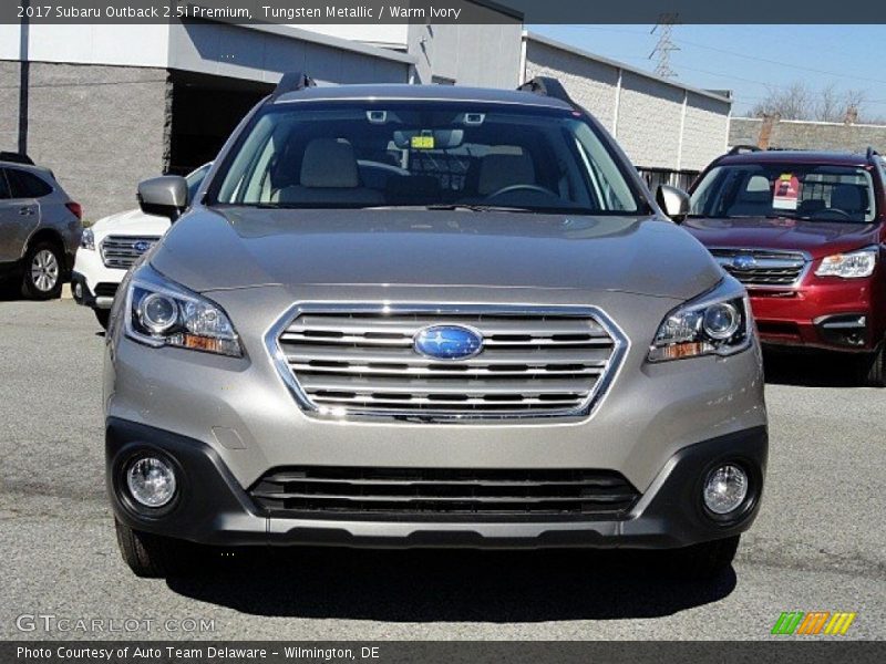 Tungsten Metallic / Warm Ivory 2017 Subaru Outback 2.5i Premium