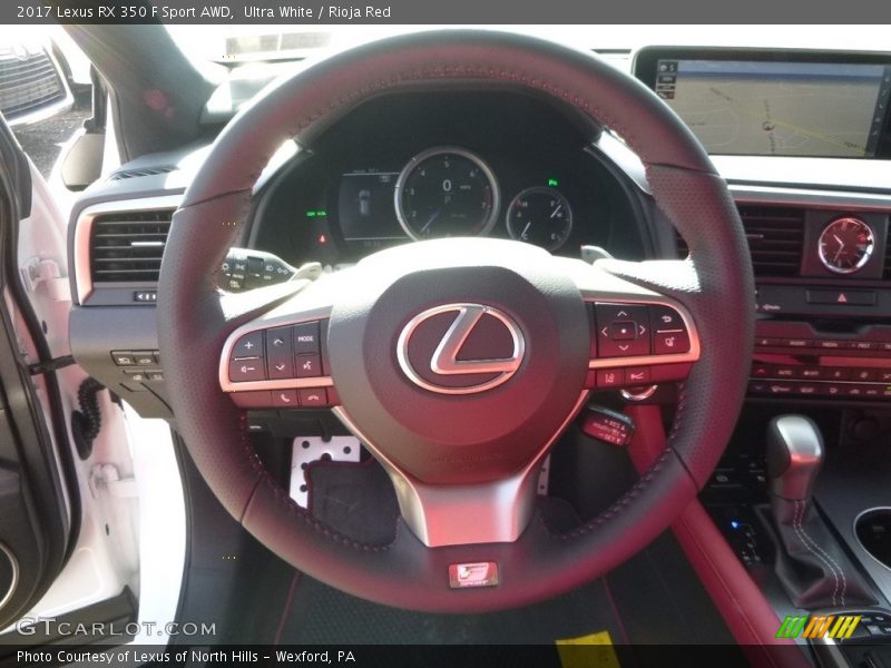 Ultra White / Rioja Red 2017 Lexus RX 350 F Sport AWD