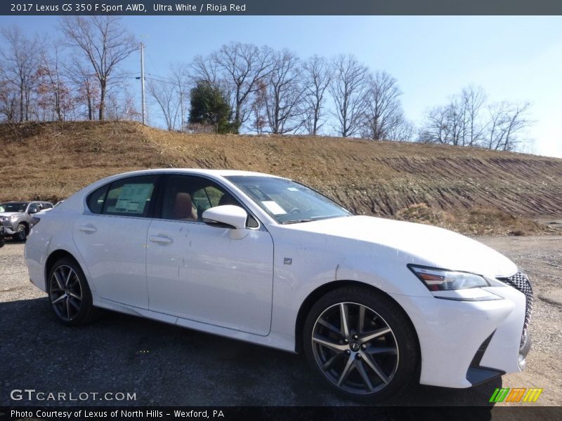 Ultra White / Rioja Red 2017 Lexus GS 350 F Sport AWD