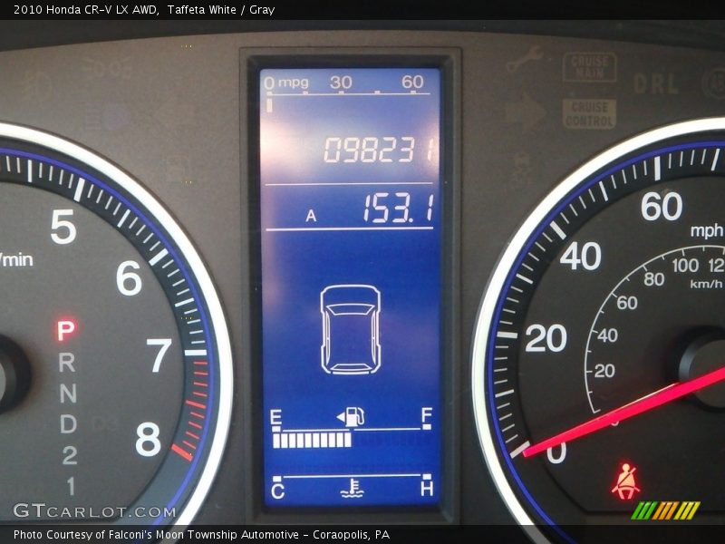 Taffeta White / Gray 2010 Honda CR-V LX AWD