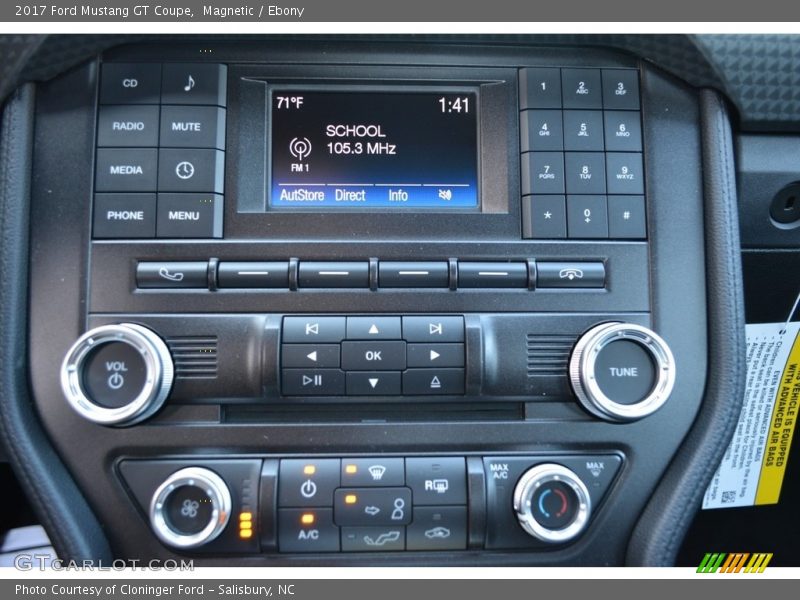 Controls of 2017 Mustang GT Coupe
